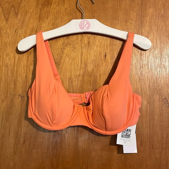 •ROXY•BNWT NEON ORANGE BEACH CLASSIC BIKINI TOP SIZE S - Picture 4 of 9